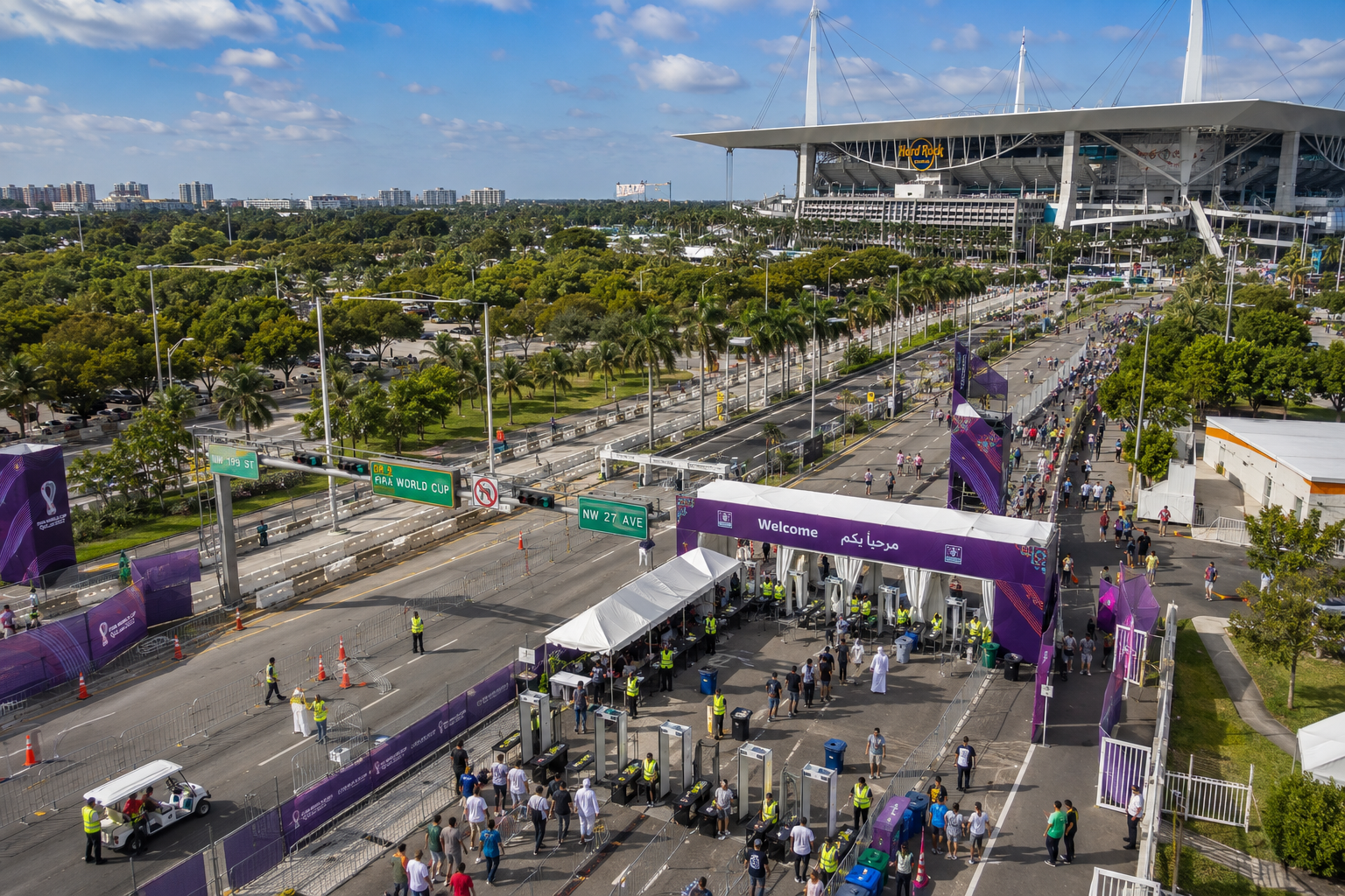Stadium entrance at FIFA World Cup 2022
