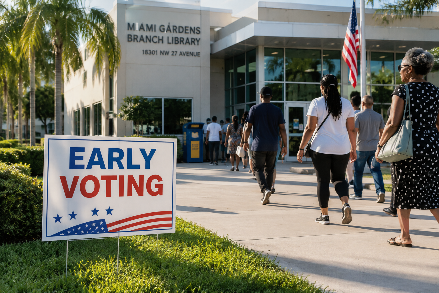 Early Voting at Miami Gardens Library