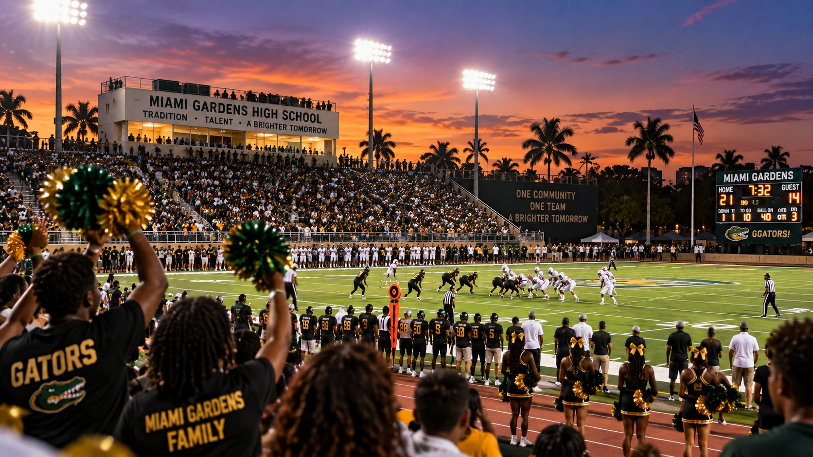 Miami Gardens Football Under Lights